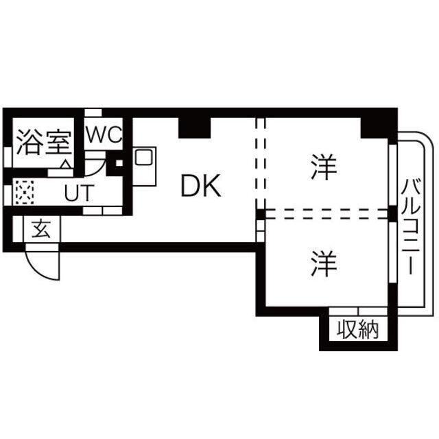 プレズ名古屋徳川(1DK/5階)の間取り写真