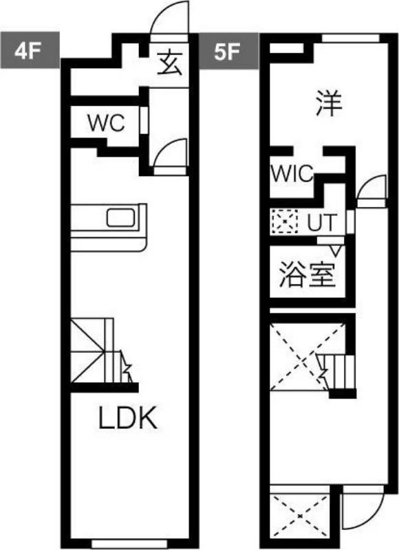 LEGIOIE太閤通駅2(1LDK/4階)の間取り写真