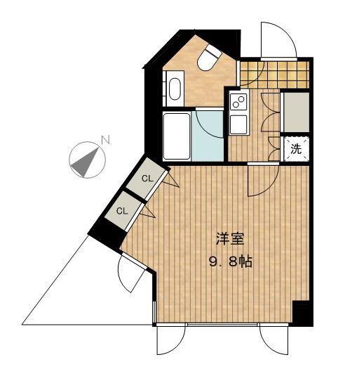 KDXレジデンス品川シーサイド(1K/6階)の間取り写真