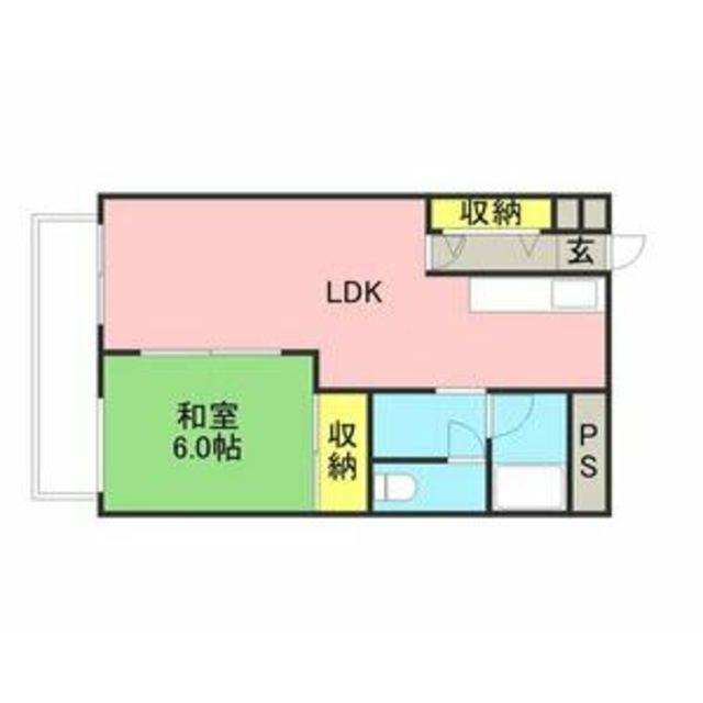 メゾン・ド・メナージュ(1LDK/2階)の間取り写真