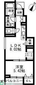 アイメゾン(1LDK/1階)の間取り写真