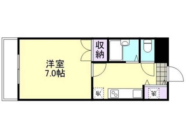フォーラム20(1K/1階)の間取り写真