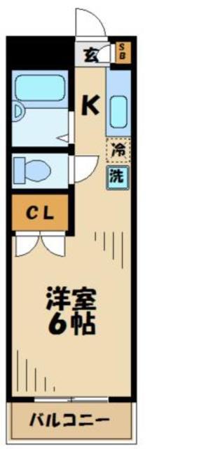 エトワール永山(1K/3階)の間取り写真