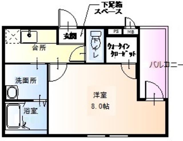 フォーリーブス33 C棟(1K/3階)の間取り写真