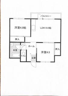 E-LUX1(2LDK/2階)の間取り写真