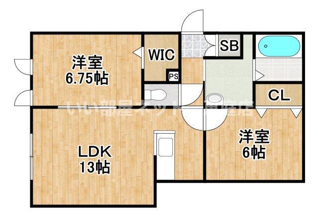 KORAT(2LDK/1階)の間取り写真