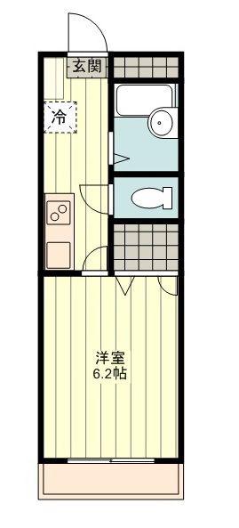 グリーンパ-ク(1K/3階)の間取り写真