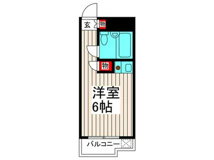 ダイコーパレス京成小岩(ワンルーム/3階)の間取り写真
