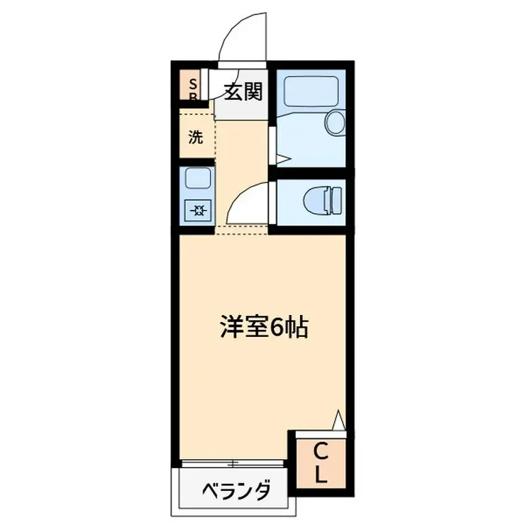 イーストハクラクヒルズB棟 1階階 間取り