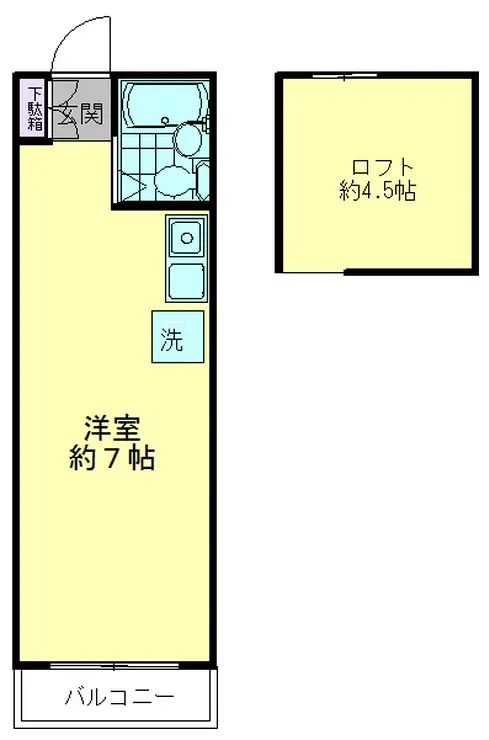 サンハイツNO.3 2階階 間取り