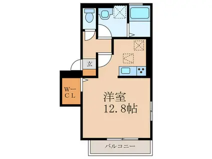 DーROOM夏目 弐番館(ワンルーム/3階)の間取り写真