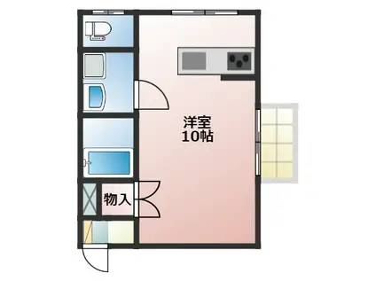 REED(ワンルーム/1階)の間取り写真