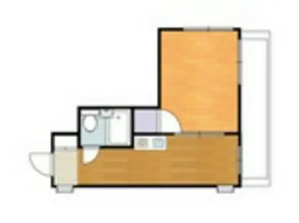 アメニティ西原(1K/3階)の間取り写真