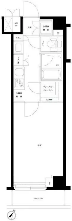 ルーブル下丸子参番館 5階階 間取り