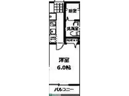 ウエストガーデン幸手中III(1K/3階)の間取り写真