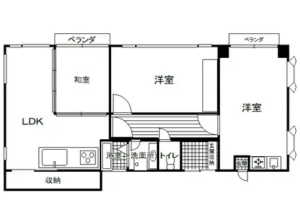 YKハウス(3LDK/3階)の間取り写真