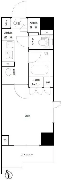 ルーブル仲六郷壱番館 7階階 間取り