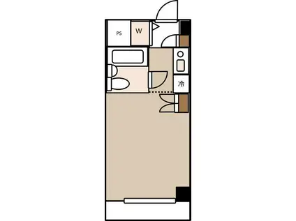 ウィンベルソロ横浜阪東橋1号館(ワンルーム/3階)の間取り写真