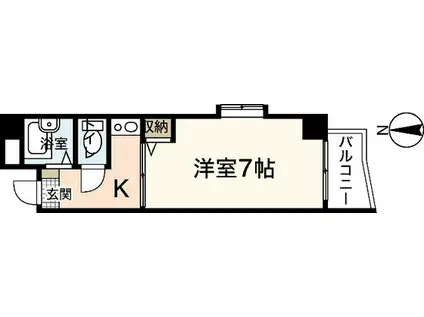 コマツエステート3(1K/2階)の間取り写真