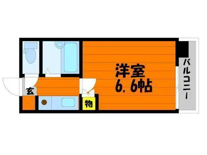 ミヨシマンション(1K/4階)の間取り写真