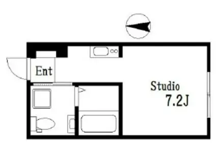 BONDS STAGE千鳥町 (ワンルーム/1階)の間取り写真