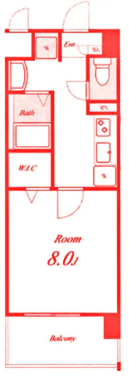 ノースストリート湘南C-X 3階階 間取り