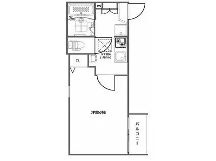 アル・ソーレ亀有(1K/1階)の間取り写真