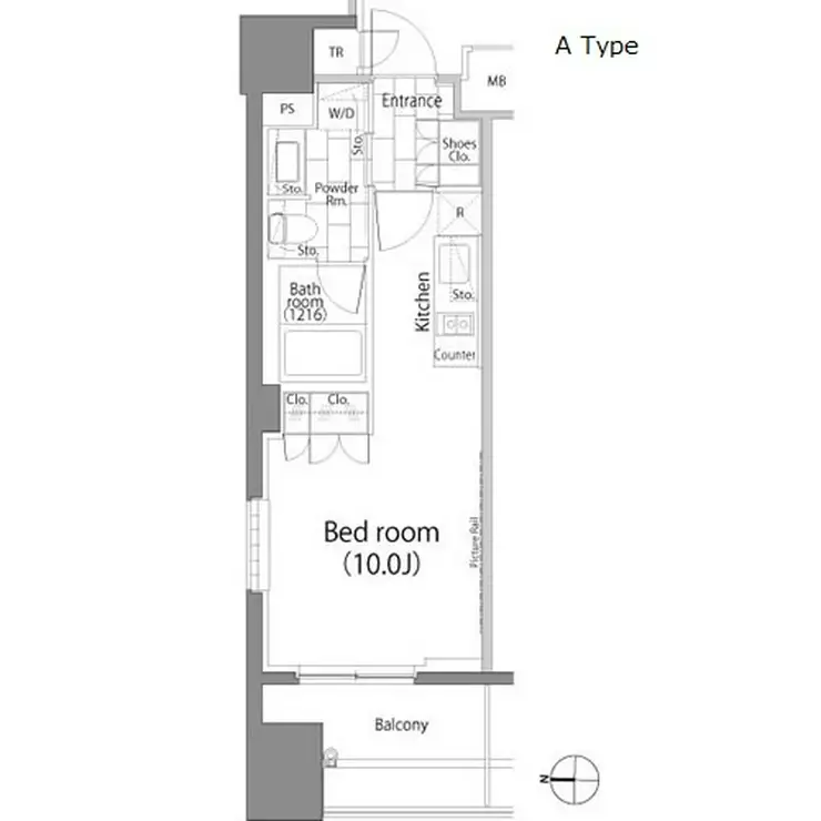 パークハビオ平河町 9階階 間取り