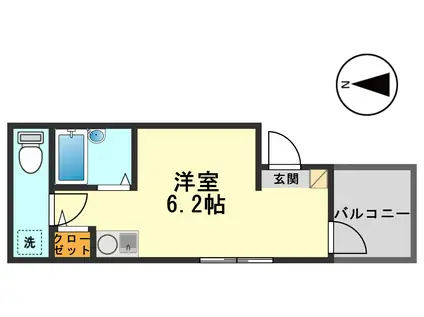 プティロシエ小岩(ワンルーム/3階)の間取り写真