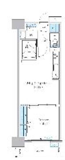グランセジュール大国町(1LDK/10階)の間取り写真