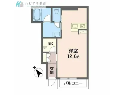 シャーメゾンT(ワンルーム/1階)の間取り写真