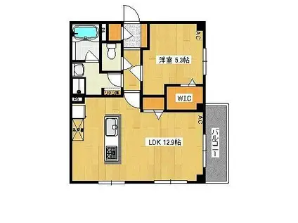 コンソルテ(1LDK/2階)の間取り写真