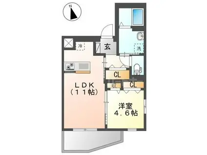 湯島3丁目店舗マンション工事(1LDK/5階)の間取り写真