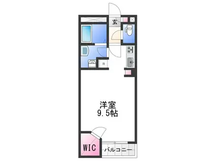 レオネクストアンジェリカ(1K/2階)の間取り写真