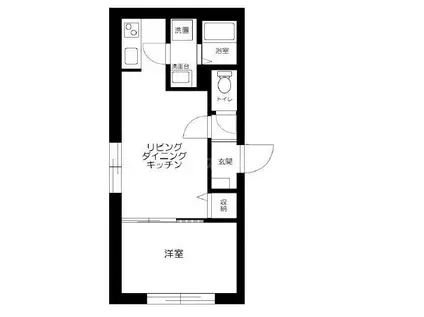 ZERDIA綾瀬(1LDK/2階)の間取り写真