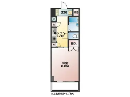 エスペランサ津島(1K/10階)の間取り写真