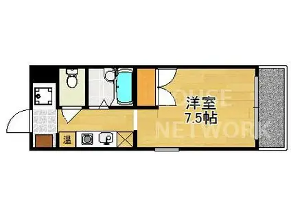 エガールパレス(1K/2階)の間取り写真