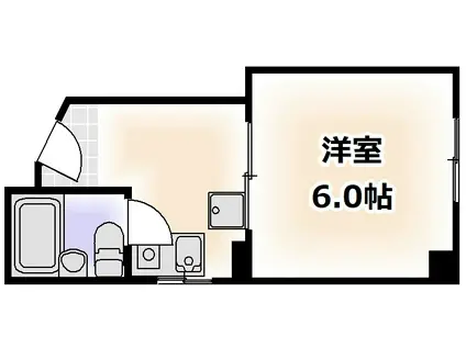 OLA COURT 西田辺(1K/5階)の間取り写真