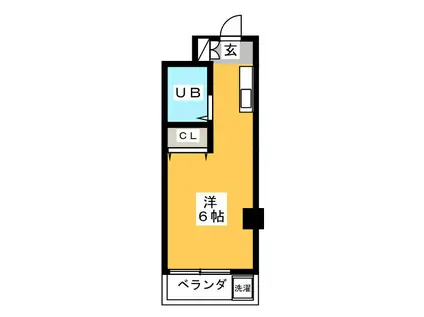 グレース・メゾン(ワンルーム/1階)の間取り写真