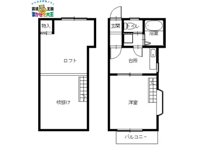 シティビュー住吉参番館(1K/1階)の間取り写真
