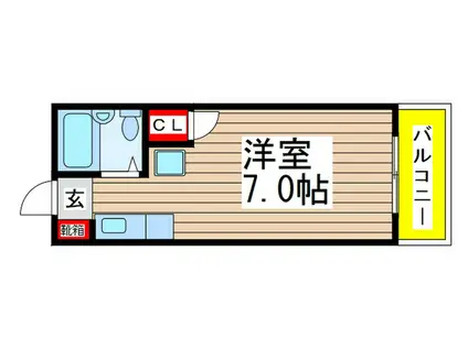 ストーンフィールドNO.3(ワンルーム/7階)の間取り写真