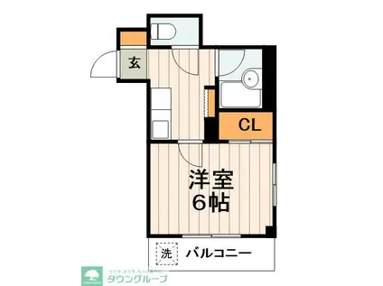 ヴィラージュエヌ(1K/3階)の間取り写真