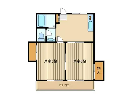 コーポサニー(1LDK/1階)の間取り写真