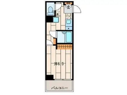 サンクレストビル(1K/5階)の間取り写真