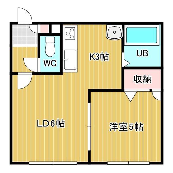 ノースパレスN42(1LDK/3階)の間取り写真
