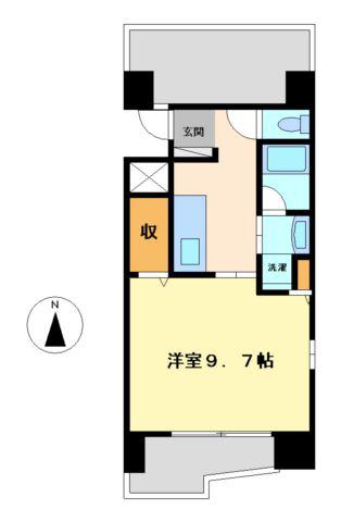CASTELLO ASSO(1K/3階)の間取り写真