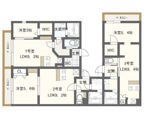GRACIM08(1LDK/1階)の間取り写真