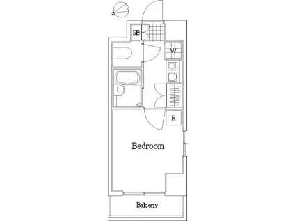 ヴェルステージ大森西(1K/6階)の間取り写真