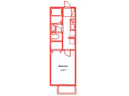 エルメゾン ユウ(1K/1階)の間取り写真