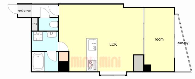 MAISON KOUMU(1LDK/1階)の間取り写真
